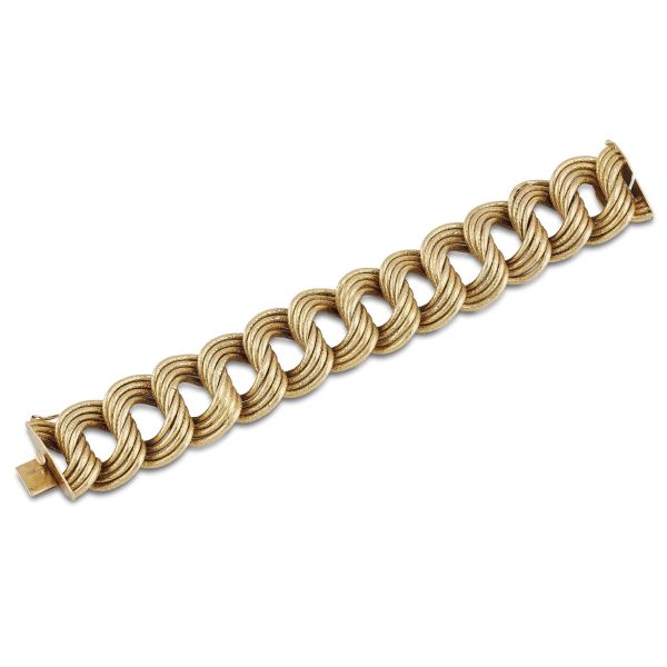 NAPOLEONE MARCHISIO CHAIN BRACELET IN 18KT YELLOW GOLD
