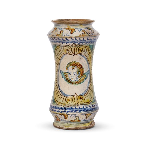 A PHARMACY JAR (ALBARELLO), SCIACCA, 17TH CENTURY