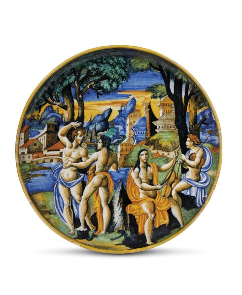 COPPA, PESARO, BOTTEGA DI GIROLAMO LANFRANCO DALLE GABICCE (?), 1540 CIRCA