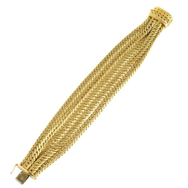 BAND ROPE BRACELET IN 18KT YELLOW GOLD