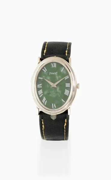  Orologio per signora, Piaget, Ref. 9864, seriale n. 156'953, in oro bianco 18 kt, con astuccio in pelle 