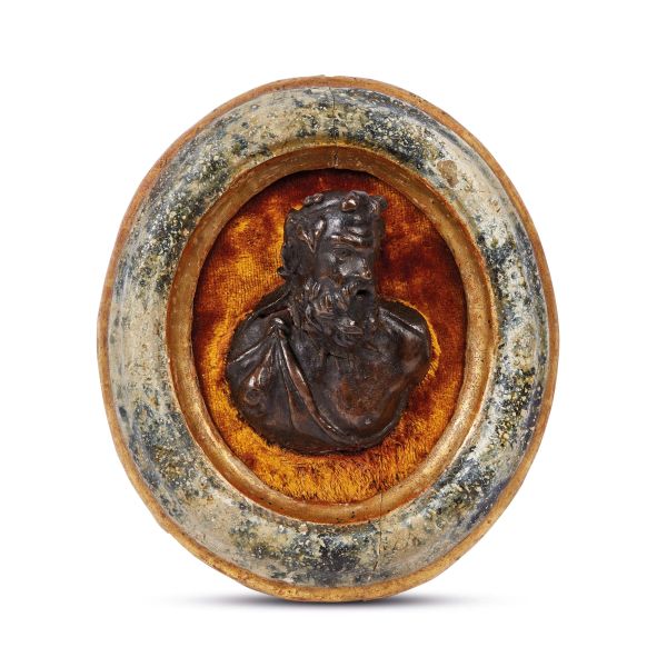 



Venetian School, 16th century, bust of Silenus, bronze handle