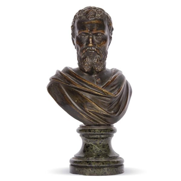 Antonio Montauti, bust of Michelangelo, bronze