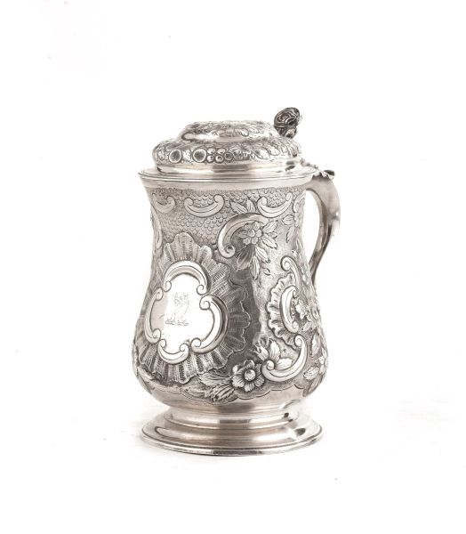      TANKARD, LONDRA, 1771, ARGENTIERE CHARLES WRIGHT 