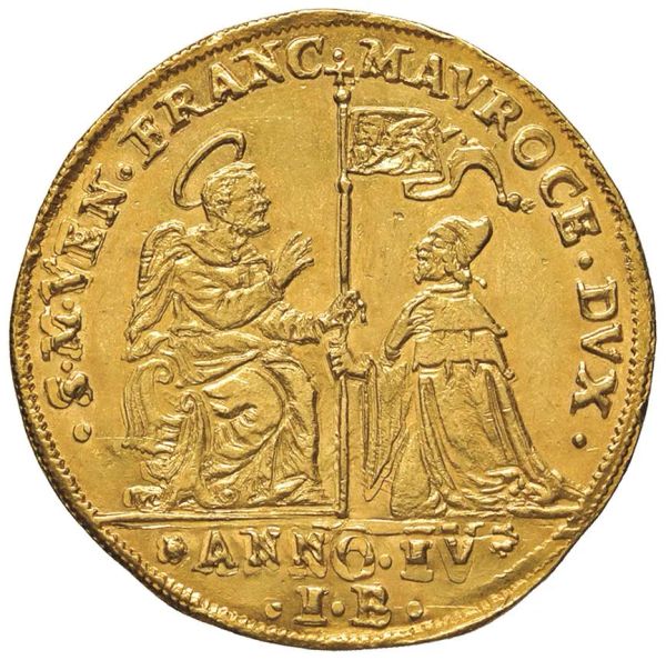      VENEZIA. FRANCESCO MOROSINI (1688-1694) OSELLA D’ORO DA 4 ZECCHINI AN. IV (1691) 