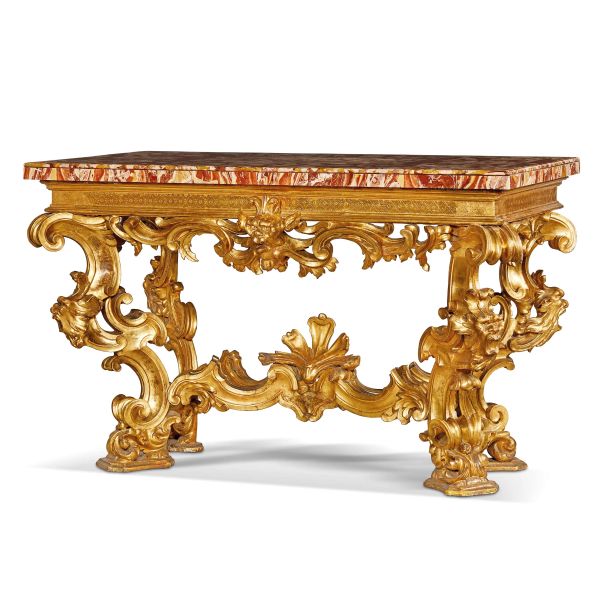 IMPORTANTE CONSOLE, ROMA, PRIMO QUARTO SECOLO XVIII