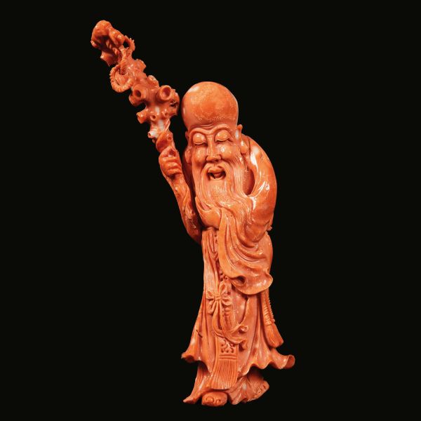 



A CORAL CARVING OF SHOULAO, CHINA, QING DYNASTY, 19TH CENTURY