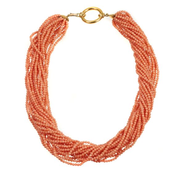 



CORAL TORCHON NECKLACE IN 18KT YELLOW GOLD
