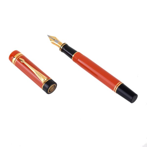      PARKER DUOFOLD CENTENNIAL ORANGE PENNA STILOGRAFICA 