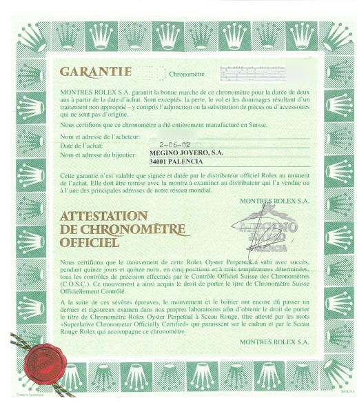 ROLEX YACHT-MASTER REF. 16622 N. K7073XX ANNO 2002