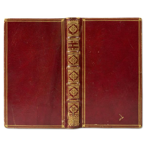 Pascal's philosophy in a desirable contemporary red morocco binding