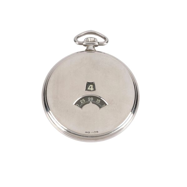 



MOVADO JUMPING HOUR METAL POCKET WATCH