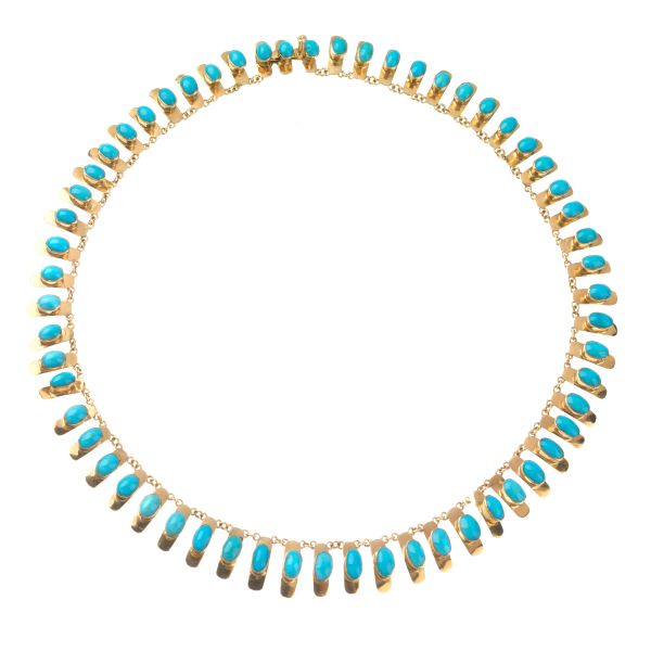 



TURQUOISE NECKLACE IN 18KT YELLOW GOLD