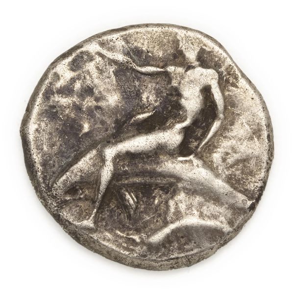 



Taras - Nomos o Didramma (430-425 a.C.)