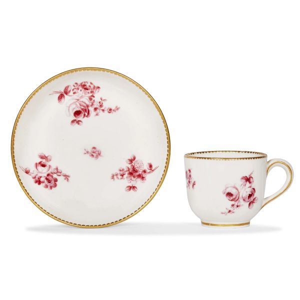 A SEVRES CUP WITH SAUCER, FRANCE, 1768