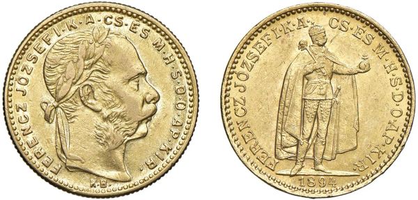 



IMPERO AUSTRO UNGARICO. DUE MONETE DI FRANCESCO GIUSEPPE I (1848-1916)