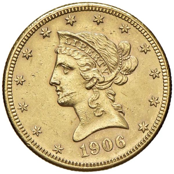 STATI UNITI. 10 DOLLARI 1906 LIBERTY HEAD