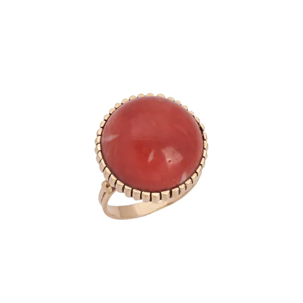 



CORAL RING IN 18KT YELLOW GOLD