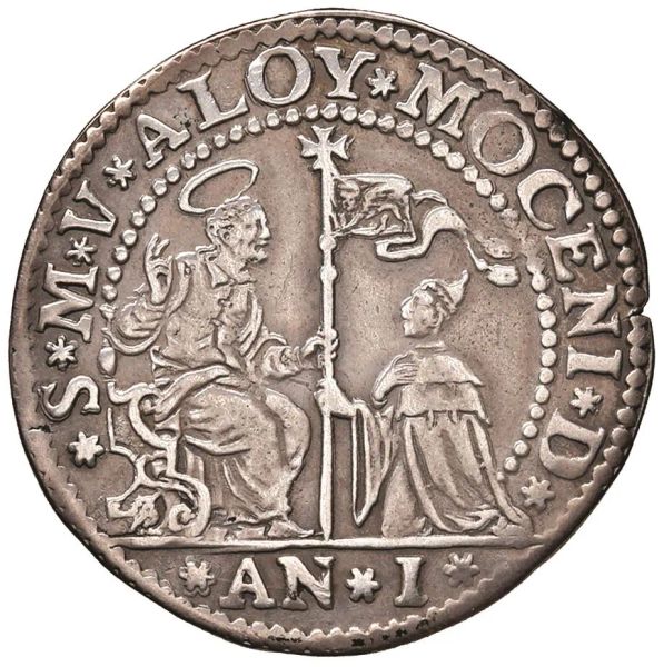      VENEZIA. ALVISE II MOCENIGO (1700-1709) OSELLA AN. I (1700)  