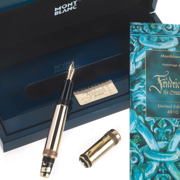 Montblanc - MONTBLANC &quot;HOMMAGE A FRIEDRICH II THE GREAT&quot; SERIE PATRON OF ART PENNA STILOGRAFICA EDIZIONE LIMITATA N. 0044/4810 ANNO 1999