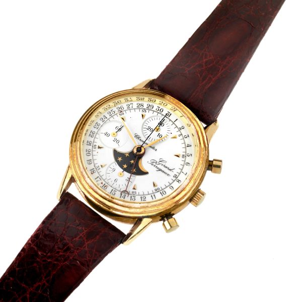     GIRARD PERREGAUX CRONOGRAFO CALENDARIO E FASI LUNARI REF. 4745 OJ  