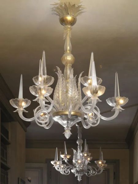 coppia di lumiere murano anni