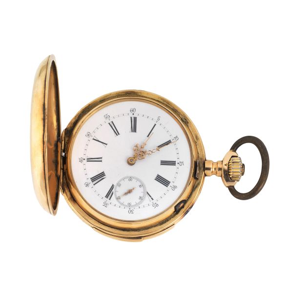 MINUTES REPEATER YELLOW GOLD POCKET WATCH