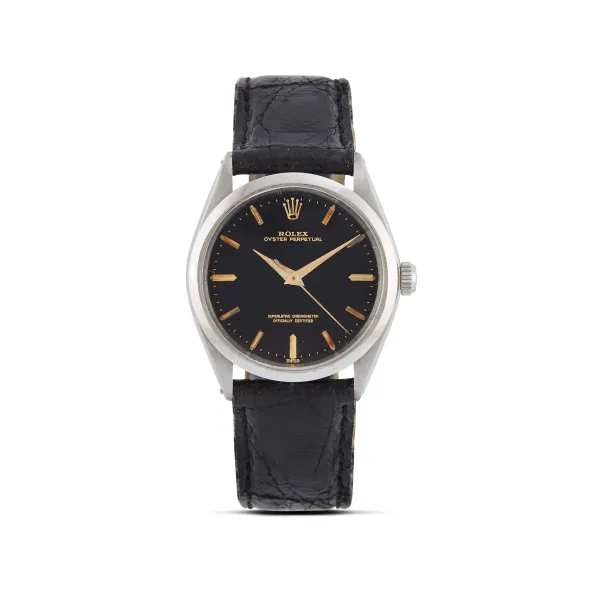 Rolex - 



ROLEX OYSTER PERPETUAL REF. 1005 N. 65878XX STAINLESS WRISTWATCH, 1981