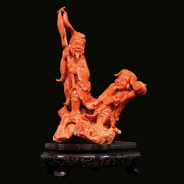 



A RED CORAL CARVING, CHINA, QING DYNASTY, 19TH CENTURY