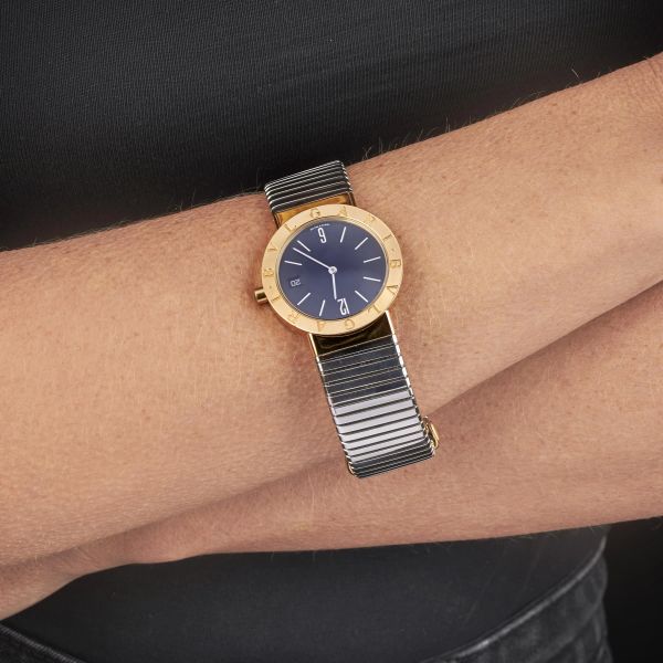 BULGARI BULGARI OROLOGIO TUBOGAS ACCIAIO E ORO