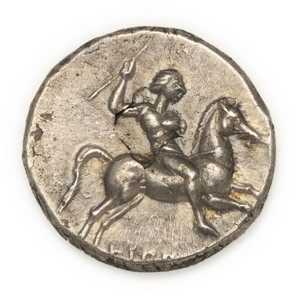 



Taras - Nomos o Didramma (250-235 a.C.)