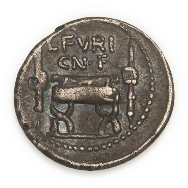 Furia - Denario L. Furius Cn. f. Brocchus (63 a.C.) - Zecca: Roma