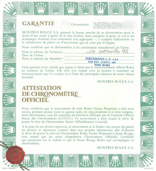 ROLEX GMT MASTER II 'EYE OF THE TIGER' REF. 16713 N. N3424XX ANNO 1992