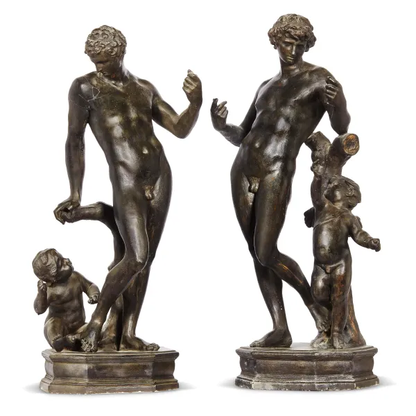 A PAIR OF TUSCAN GROUPS, 19TH CENTURY