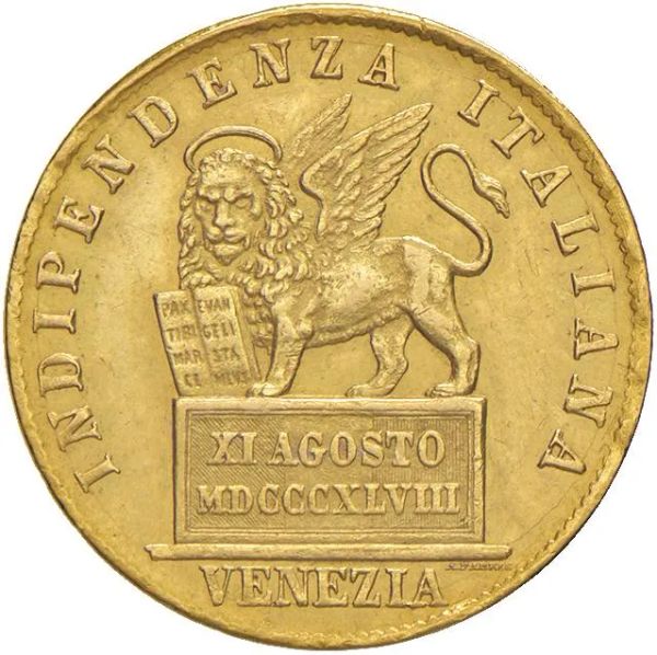      VENEZIA. GOVERNO PROVVISORIO (1848-1849) 20 LIRE 1848 