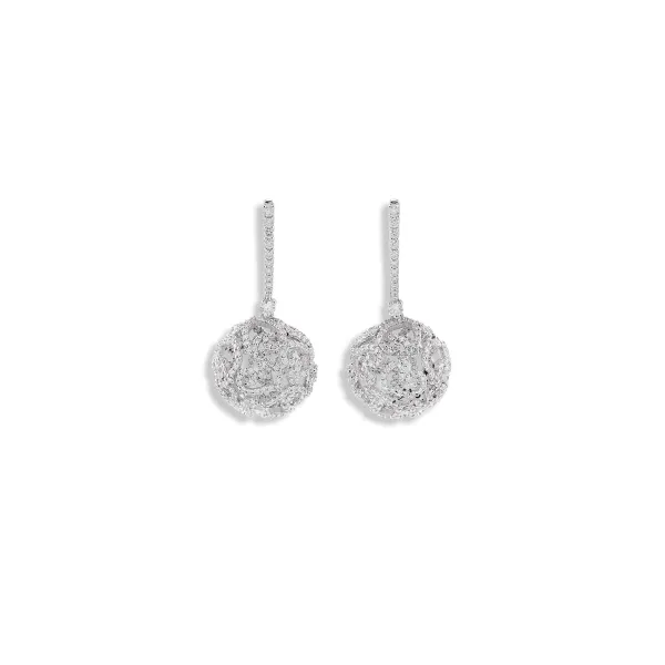 Chantecler - 



CHANTECLER &quot;DIAMOUR&quot; DROP EARRINGS IN 18KT WHITE GOLD