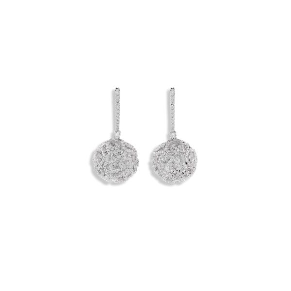 



CHANTECLER &quot;DIAMOUR&quot; DROP EARRINGS IN 18KT WHITE GOLD