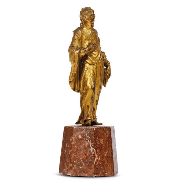 



Central Italy, 17th century, Saint John, gilted bronze
