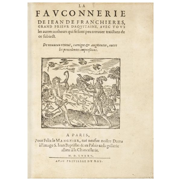 Una delle più rare opere francesi di falconeria 