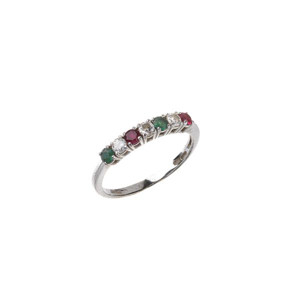 



ANELLO CON PIETRE DI COLORE E DIAMANTI