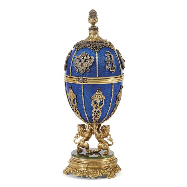 A RUSSIAN 'IMPERIAL' EGG, FABERG&Eacute; WORKSHOP, EARLY XX CENTURY