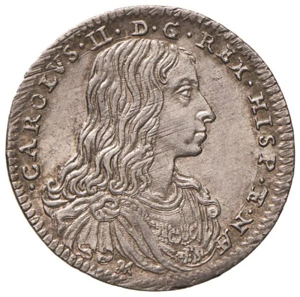 NAPOLI CARLO II (1674-1700) CARLINO 1685