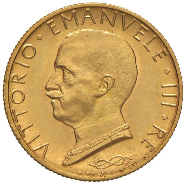 VITTORIO EMANUELE III (1900-1946) 100 LIRE 1931/IX ITALIA SU PRORA Roma Au Gig. 9 Mont. 20