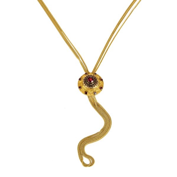 



UP AND DOWN NECKLACE IN 18KT YELLOW GOLD