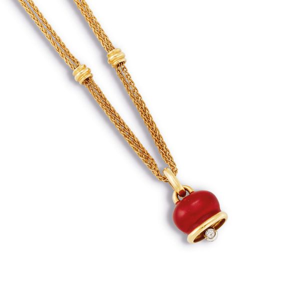 CHANTECLER COLLANA CON CAMPANELLA PENDENTE