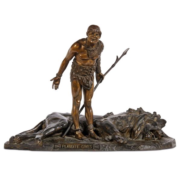 Jean-Leon Gerome - JEAN-LÉON GÉRÔME, PLAUDITE CIVES, PATINATED BRONZE