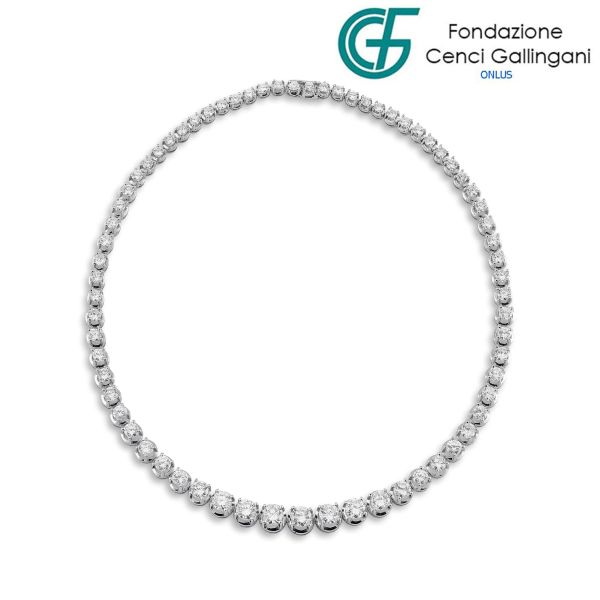 



DIAMOND RIVIERE NECKLACE IN 18KT WHITE GOLD