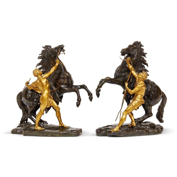 FROM GUILLAUME COUSTOU, 19TH CENTURY, MARLY HORSES