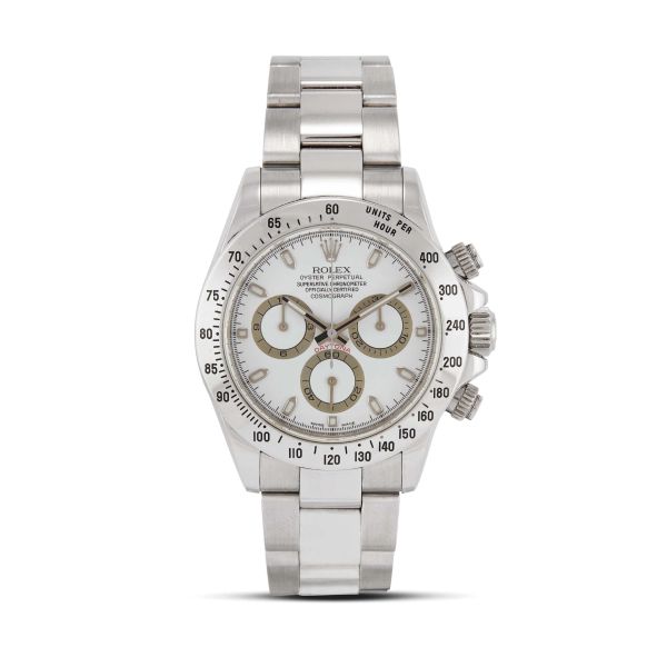 



ROLEX DAYTONA REF. 116520 N. Z6824XX STAINLESS STEEL WRISTWATCH, 2006