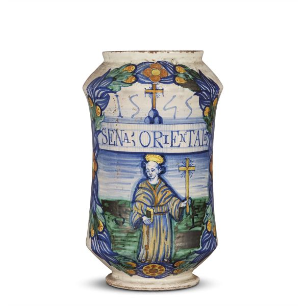 A PHARMACY JAR (ALBARELLO), DERUTA, 1545